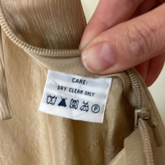 Ralph Lauren - Black Label Silk Ruffle Tiered Midi Skirt - Size 6, Light Brown - Picture 15 of 15